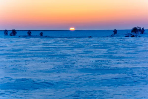 Apparition Soleil Tôt Matin Dessus Horizon — Photo