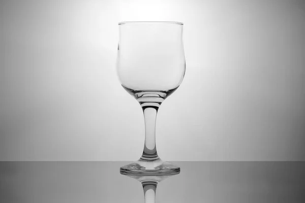 Verre Verre Vin Sur Fond Blanc — Photo