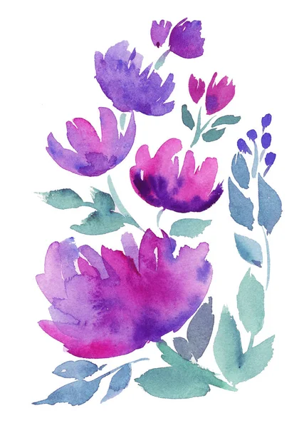 博霍紫花 — 图库照片