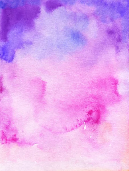 Acuarela Fondo Abstracto Rosa Púrpura Textura Pintada Mano Manchas Acuarela — Foto de Stock