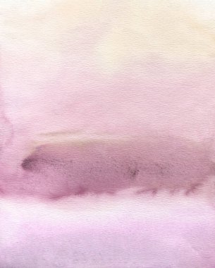 Abstract watercolor background, hand painted texture, pink pastel paint stains. Design for backgrounds, wallpapers, covers and packaging.	