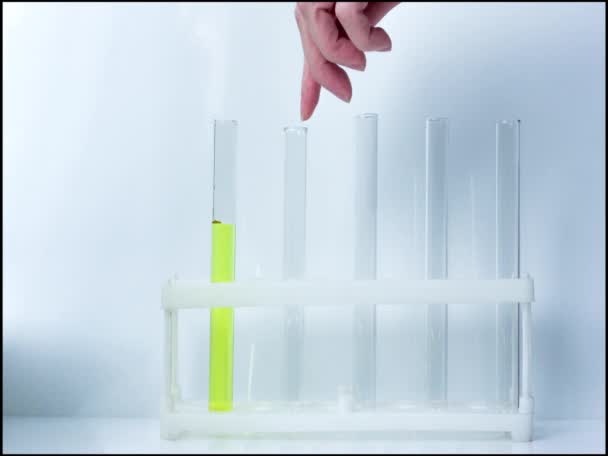 the animation with the flowers in the chemical tubes animation tubes