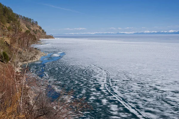 Lac Baïkal Début Mai — Photo