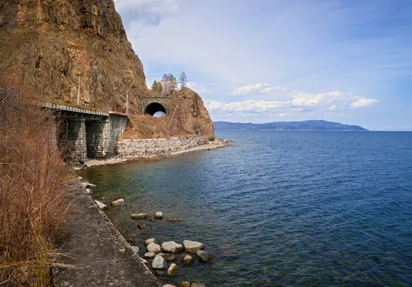 Spring Circum Baikal Railway — Stockfoto