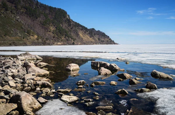 Lago Baikal Principios Mayo — Foto de Stock