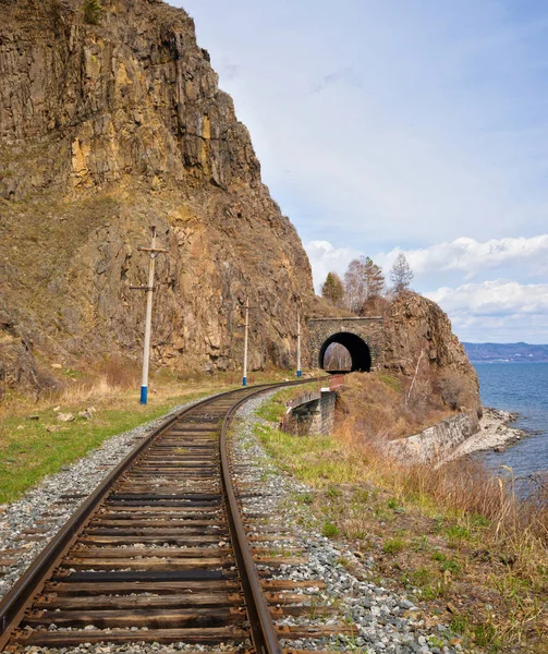 Primavera Ferrocarril Circum Baikal —  Fotos de Stock