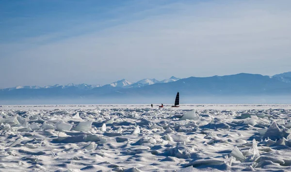 Caminhando Com Barco Lago Baikal — Fotografia de Stock