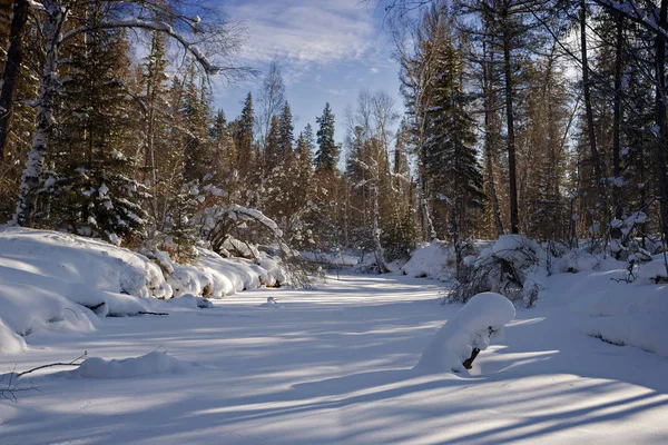 Kış nehir Olha Doğu Sibirya, Irkutsk bölge