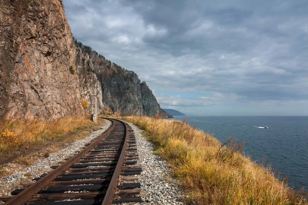 Podzim Krugobajkalská Železnice — Stock fotografie
