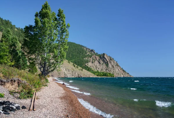 Cliff Clipper Danau Baikal Siberia Timur — Stok Foto