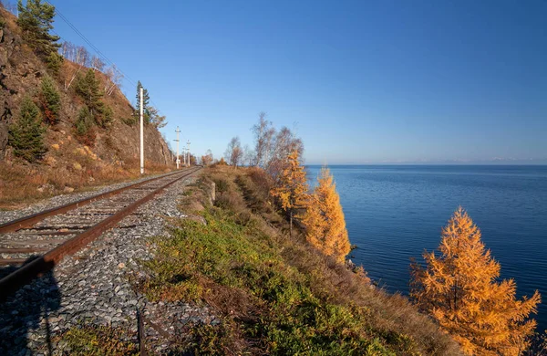 Automne Sur Circum Baikal Railway — Photo