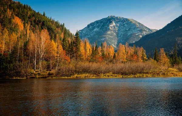 Осінь Горах Діапазону Khamar Дабан Сході Сибіру — стокове фото