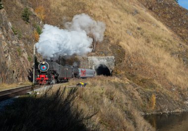 Eski çevre-Baykal demiryolu lokomotif Buhar