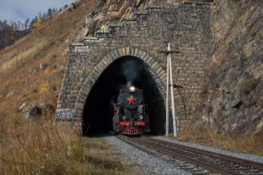 Eski çevre-Baykal demiryoluna lokomotif Buhar