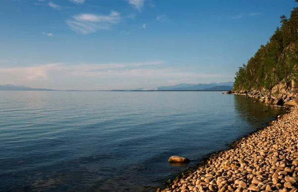 Een Kust Aan Oostkant Van Het Baikalmeer — Stockfoto