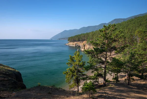 Blick Auf Den Baikal Von Der Klippe — Stockfoto