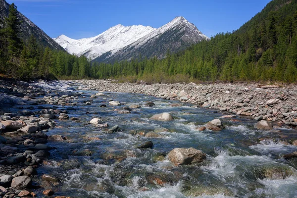 Shumak River Nel Lago Tunkinskie Montagna Siberia Orientale Sayan Orientale — Foto Stock