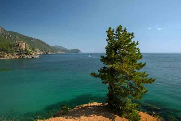 Vista Baikal Penhasco — Fotografia de Stock