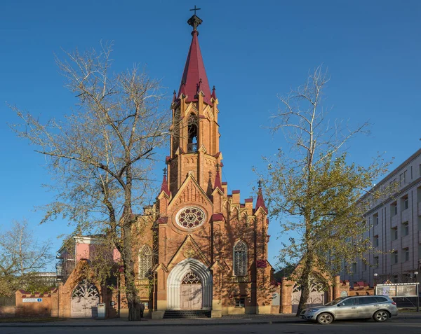 Catholic Polish Chutch City Irkutsk — Stock Photo, Image