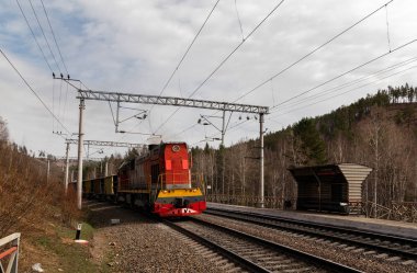Doğu Sibirya, Irkutsk bölgesinde Trans-Siberian demiryolu