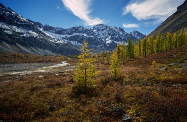 Dağlar Doğu Sayan sonbaharda