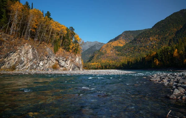 Autumn River Kitoy — Stock Photo, Image
