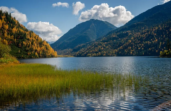 Осінь Горах Діапазону Khamar Дабан Східний Сибір — стокове фото