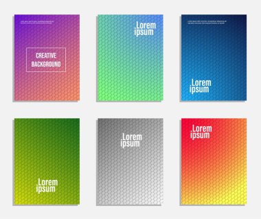 Minimal ve modern kapak tasarımı. Geometrik desen arka plan kümesi