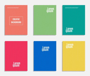 Minimal ve modern kapak tasarımı. Geometrik desen arka plan kümesi