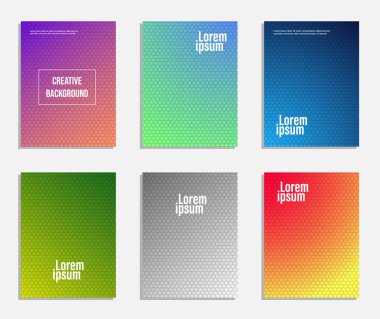 Minimal ve modern kapak tasarımı. Geometrik desen arka plan kümesi