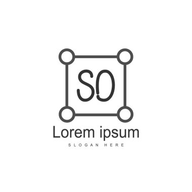 SD mektup logo tasarımı. İlk harf Sd logosu