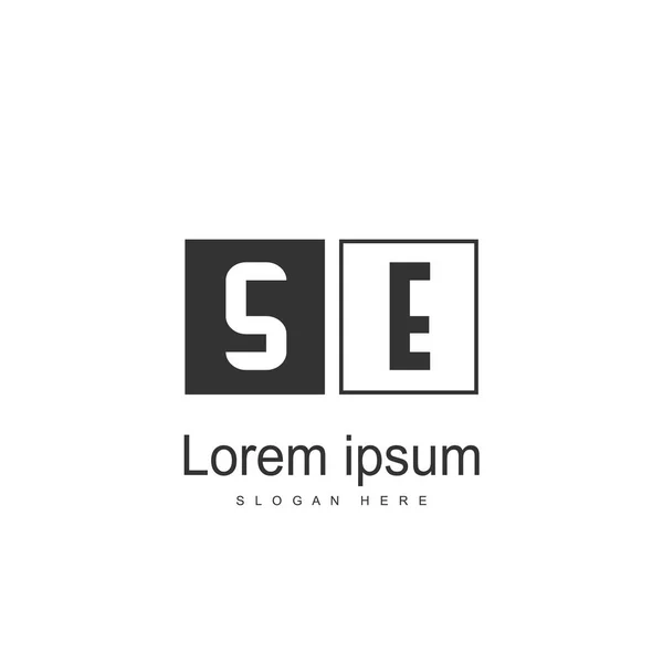 Mektup Logo Tasarımı Logo Tasarım Şablonu — Stok Vektör