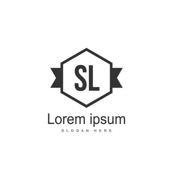 Eredeti Levél Logó Sablon Design Minimális Levél Logo Tervezés — Stock Vector