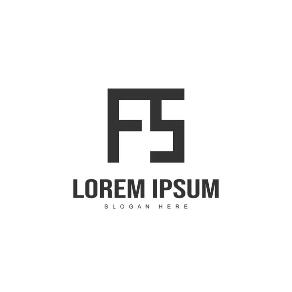 Projektowanie Logo Litery Minimalne List Logo Szablon — Wektor stockowy