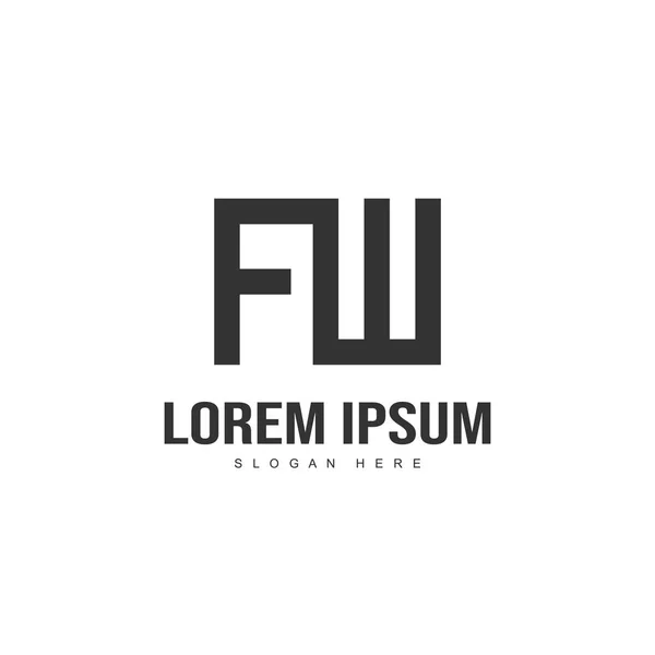 Initial letter logo design. minimal letter logo template
