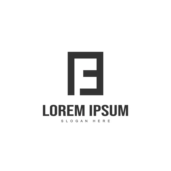 Bogstav Logo Design Minimal Brev Logo Skabelon Design – Stock-vektor