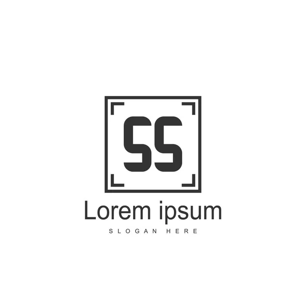 Eerste Brief Logo Sjabloon Minimalistische Brief Logo Ontwerp — Stockvector
