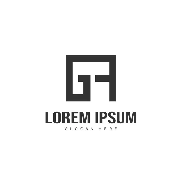Bogstav Logo Design Minimal Brev Logo Skabelon Design – Stock-vektor