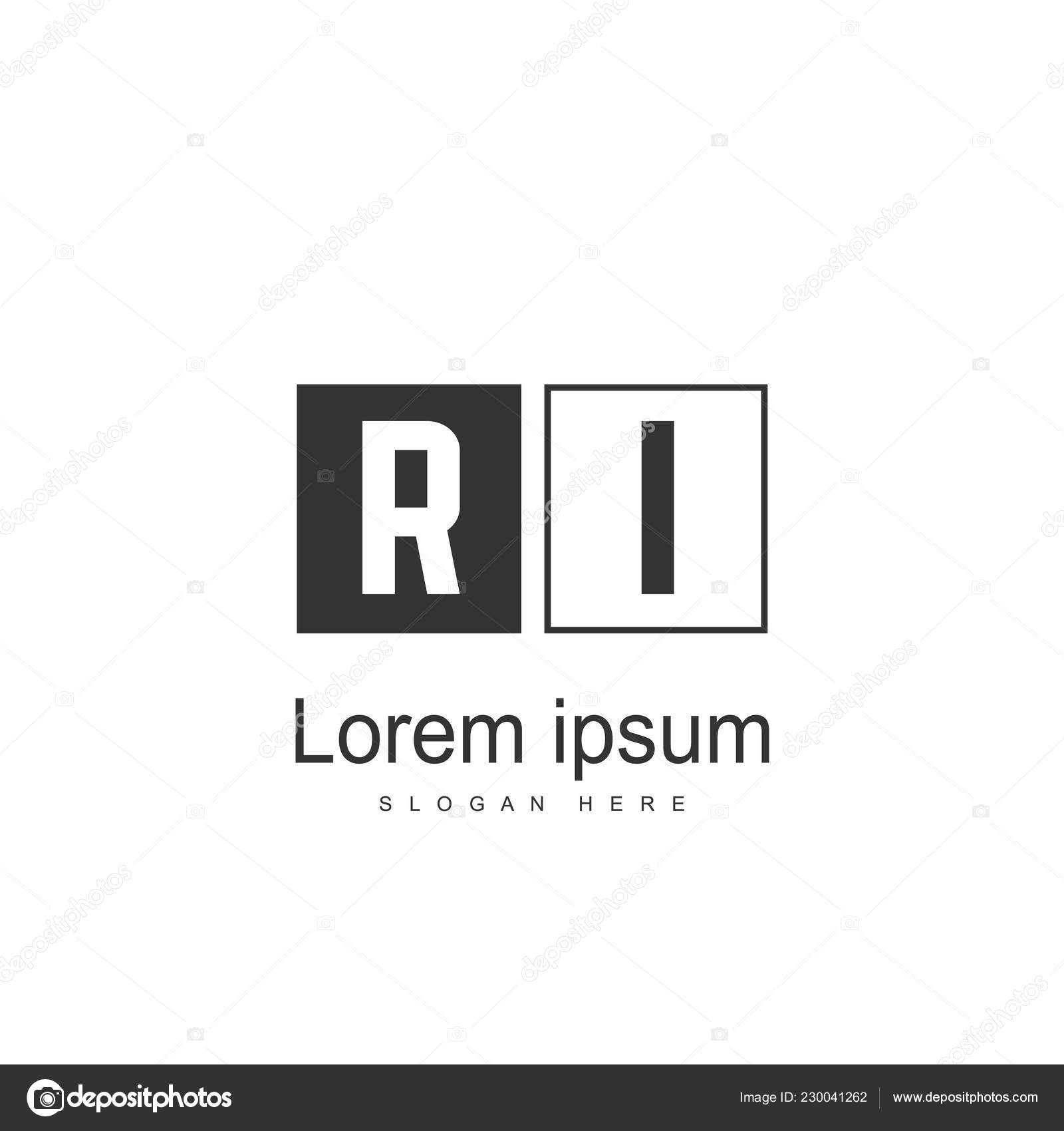 Logo Template Design Initial Letter Logo Template Design Stock Vector C Mohammad Em1414 Gmail Com 230041262