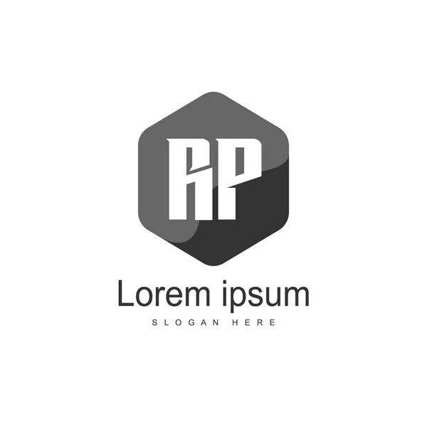 Logo Şablonu Minimalist Mektup Logo Tasarım Şablonu — Stok Vektör