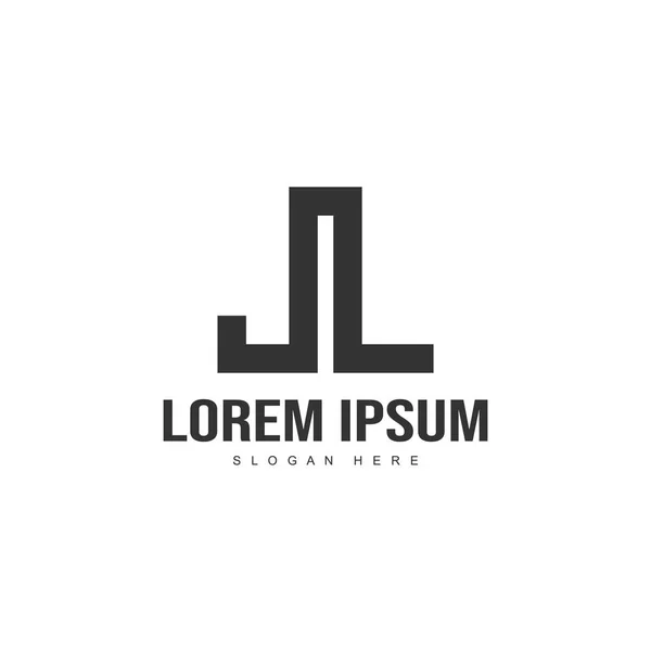 Initial Letter Logo Template Minimalist Letter Logo Template Design — Stock Vector