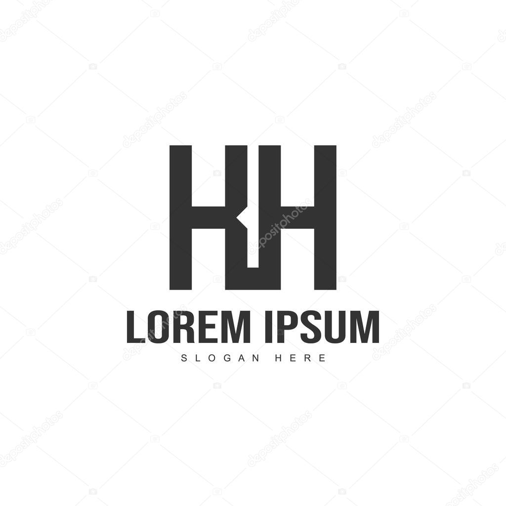 Initial letter logo template. Minimalist letter logo template design