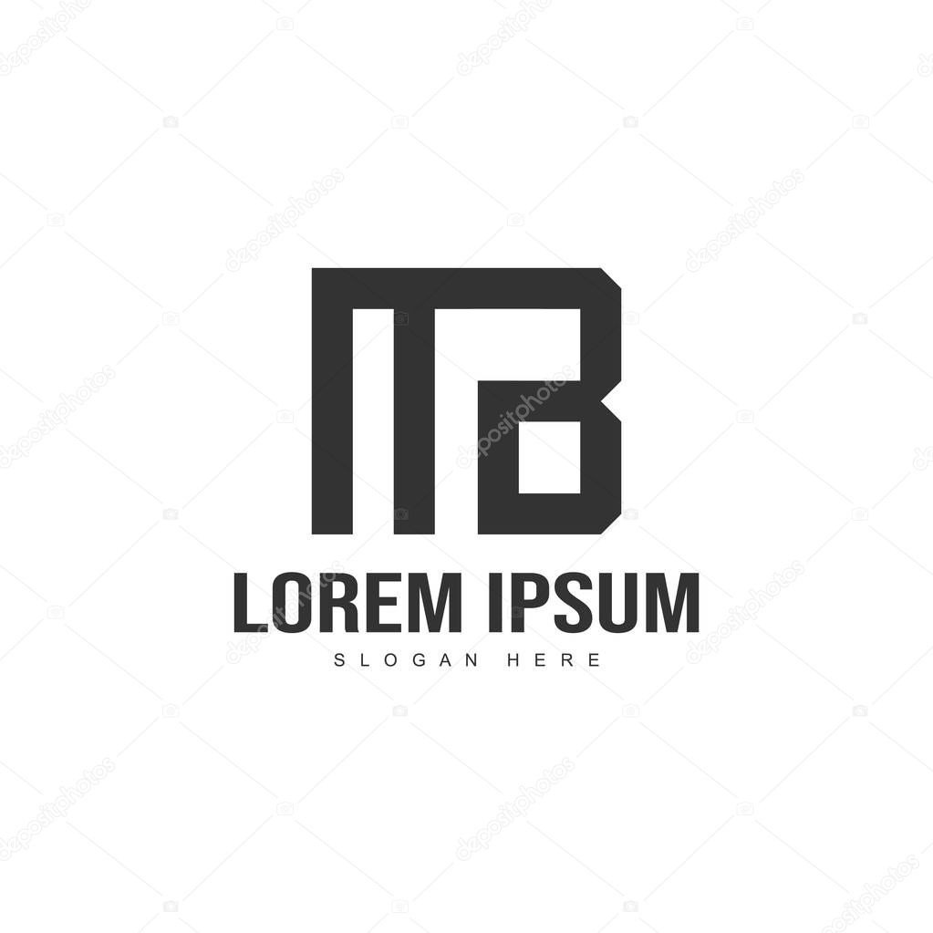 Initial letter logo template. Minimalist letter logo template design