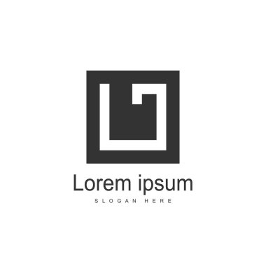 İlk mektup Lc Logo şablonu tasarım. Minimalist mektup logo vektör tasarımı