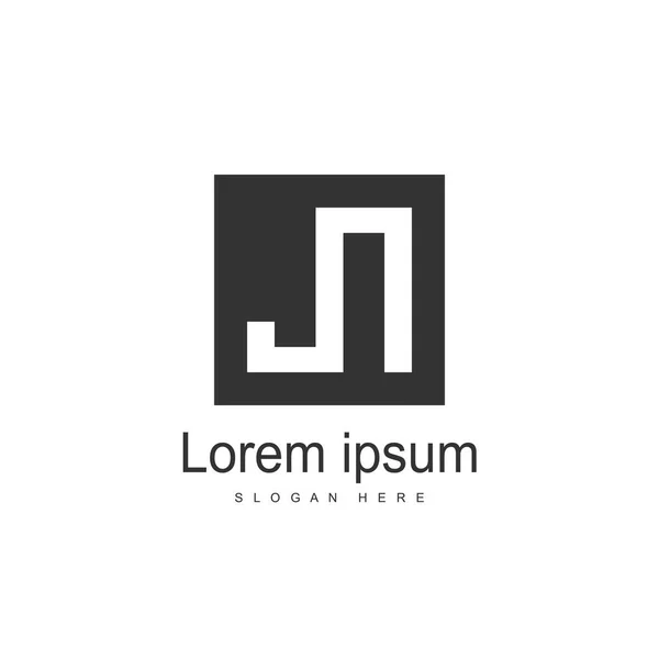 Początkowe Litery Logo Szablon Projektu Minimalistyczny List Logo Wektor Wzór — Wektor stockowy