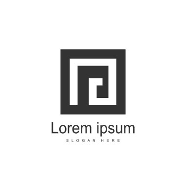 İlk harf Ng Logo şablonu vektör tasarımı