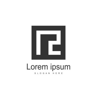 İlk harf Nz Logo şablonu vektör tasarımı