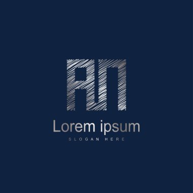 İlk harf Logo şablonu vektör tasarımı