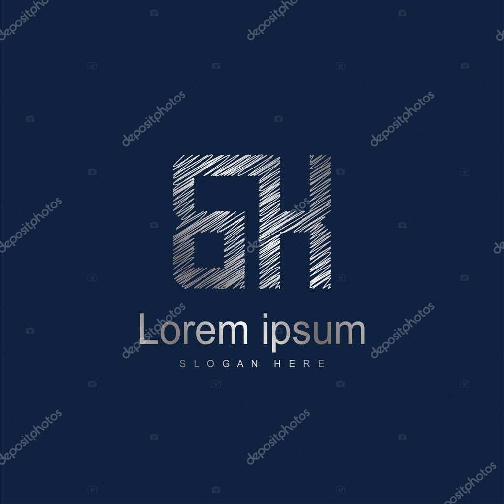 Initial Letter BK Logo Template Vector Design