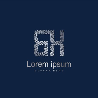 İlk harf Bx Logo şablonu vektör tasarımı